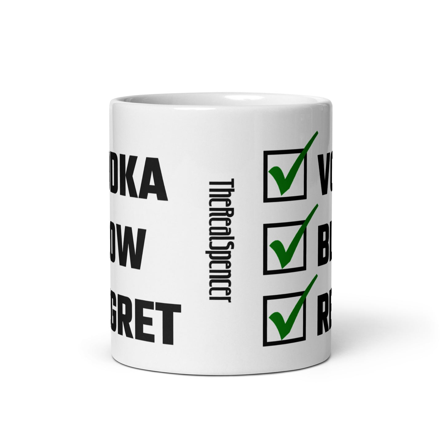 Vodka, Blow, Regret Mug