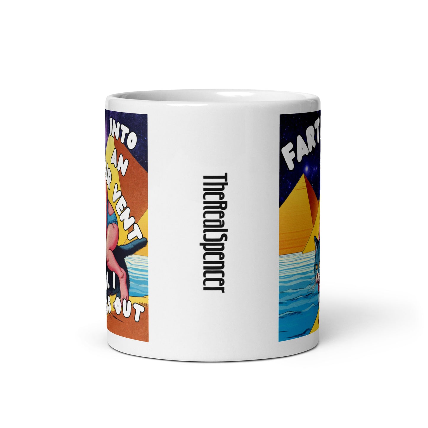 Farting Into An Air Vent Mug