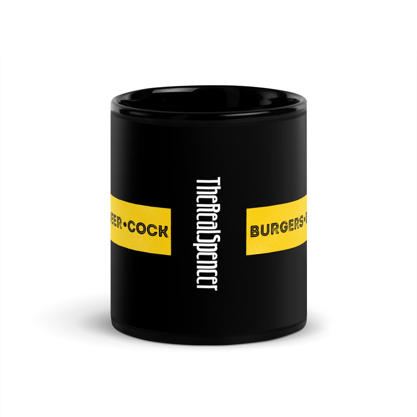 Burgers, Beer, Cock Mug