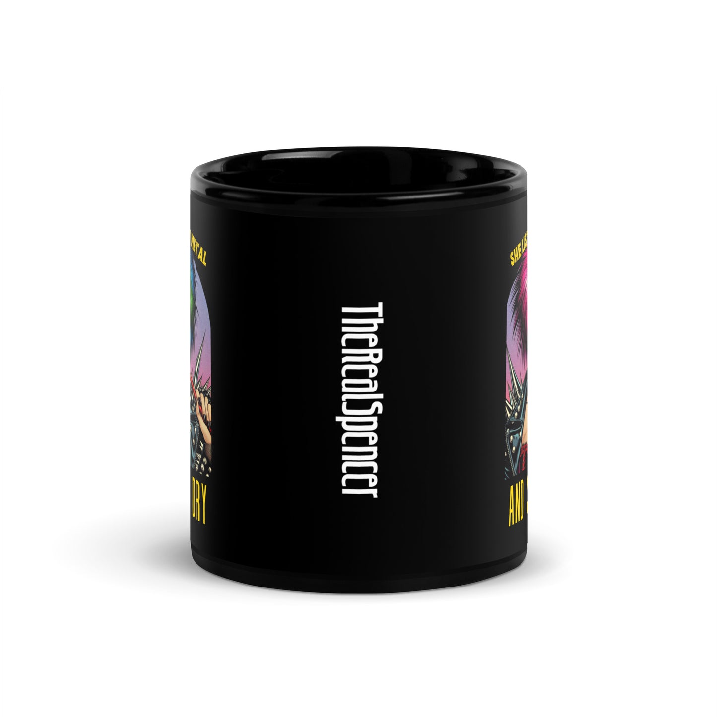 She Listens To Death Metal Mug