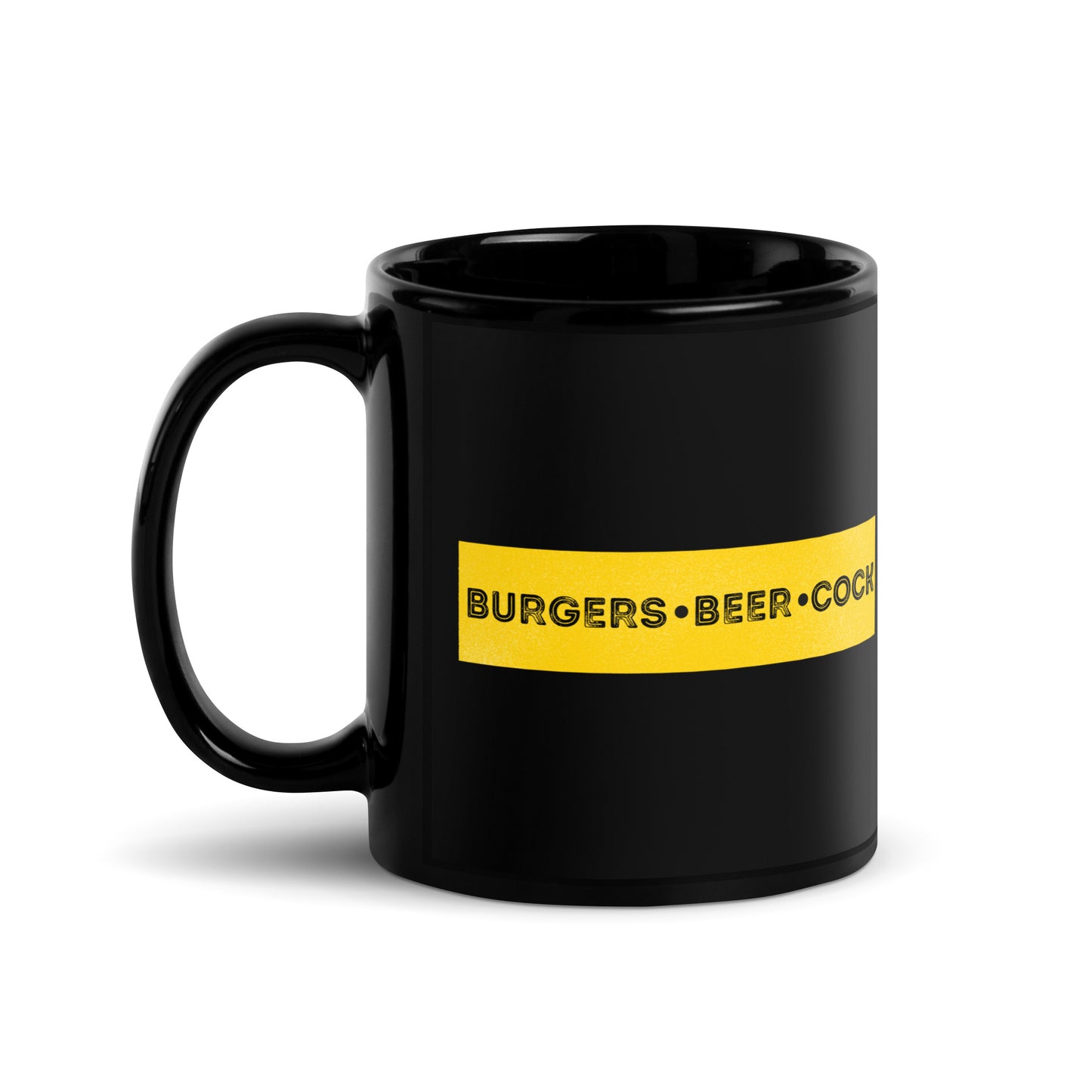 Burgers, Beer, Cock Mug