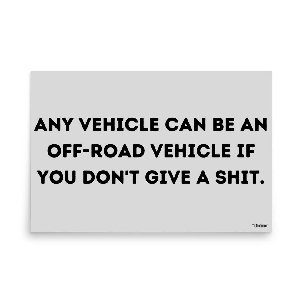 Any Vehicle Poster