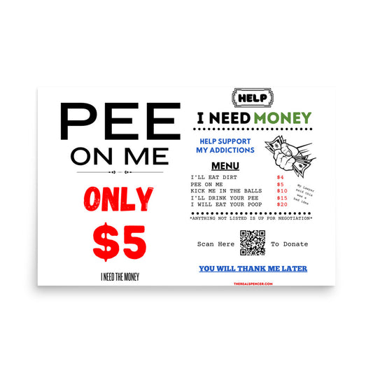 Pee On Me Poster
