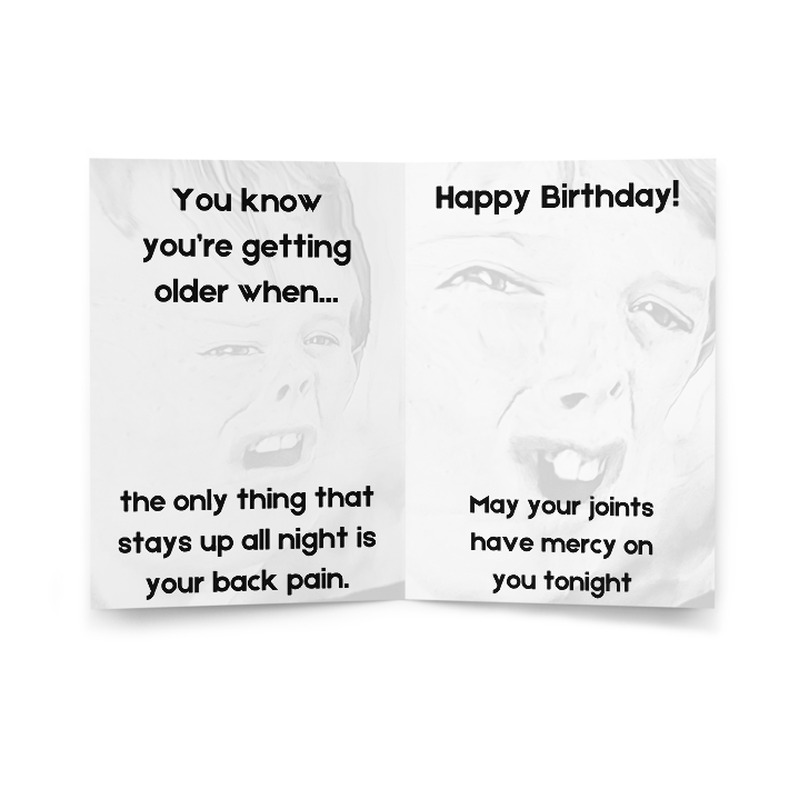 Life Is Pain Birthday Card
