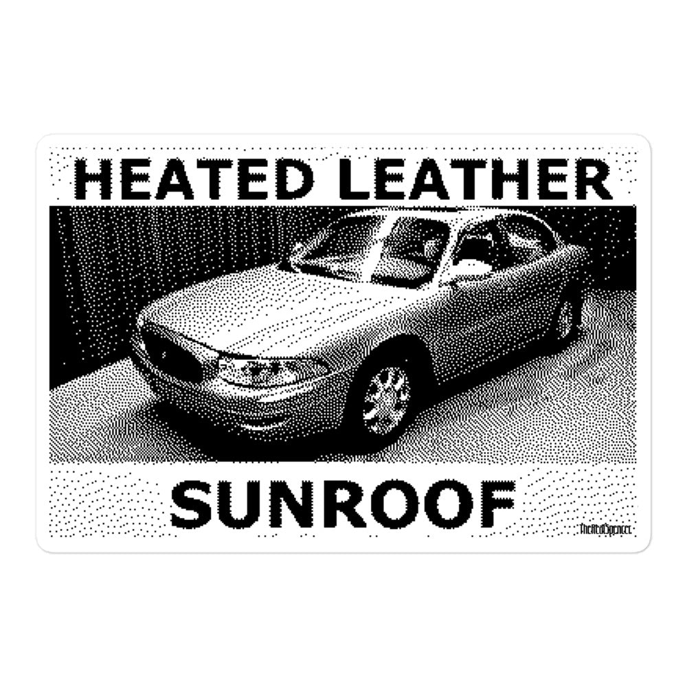 Heated Leather Sunroof Sticker