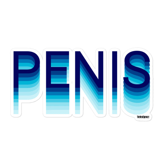 Penis (Blue Gradient) Sticker