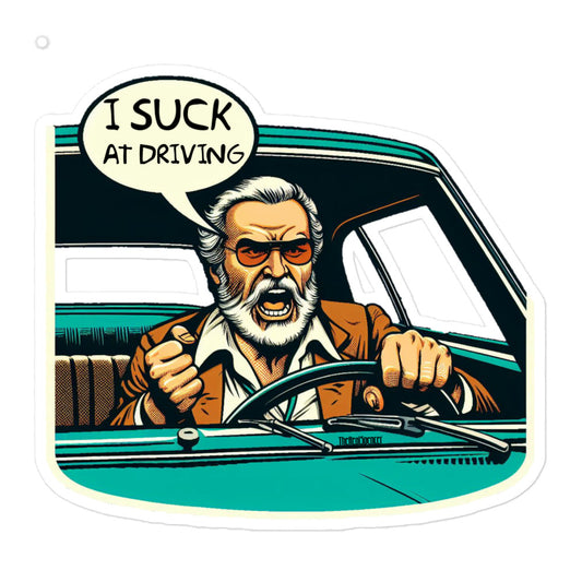 I Suck At Driving Sticker