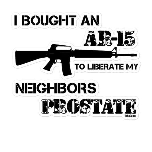 Liberate My Neighbors Prostate Sticker