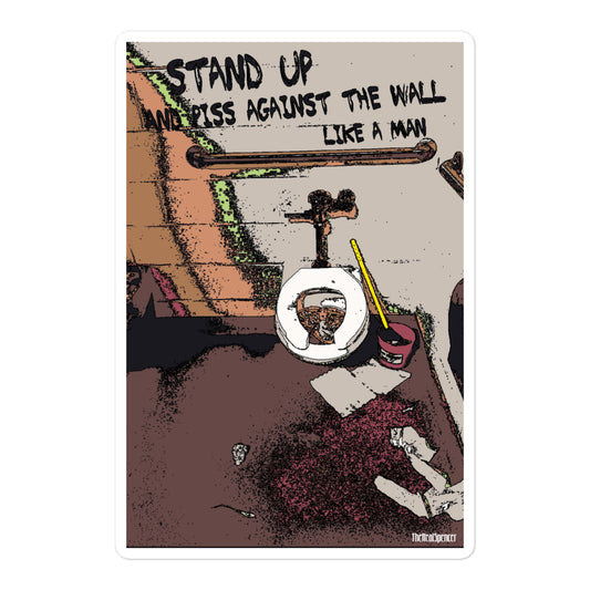 Piss Against The Wall Sticker