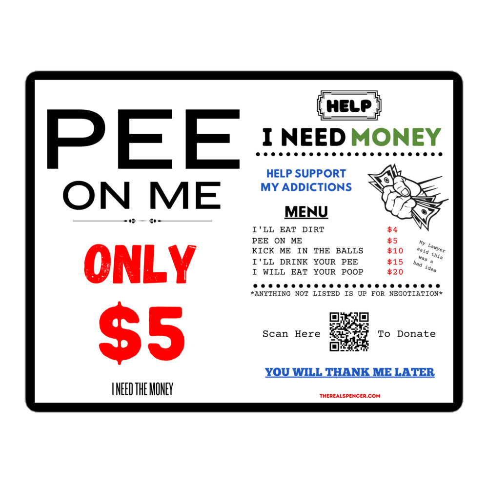 Pee On Me Sticker