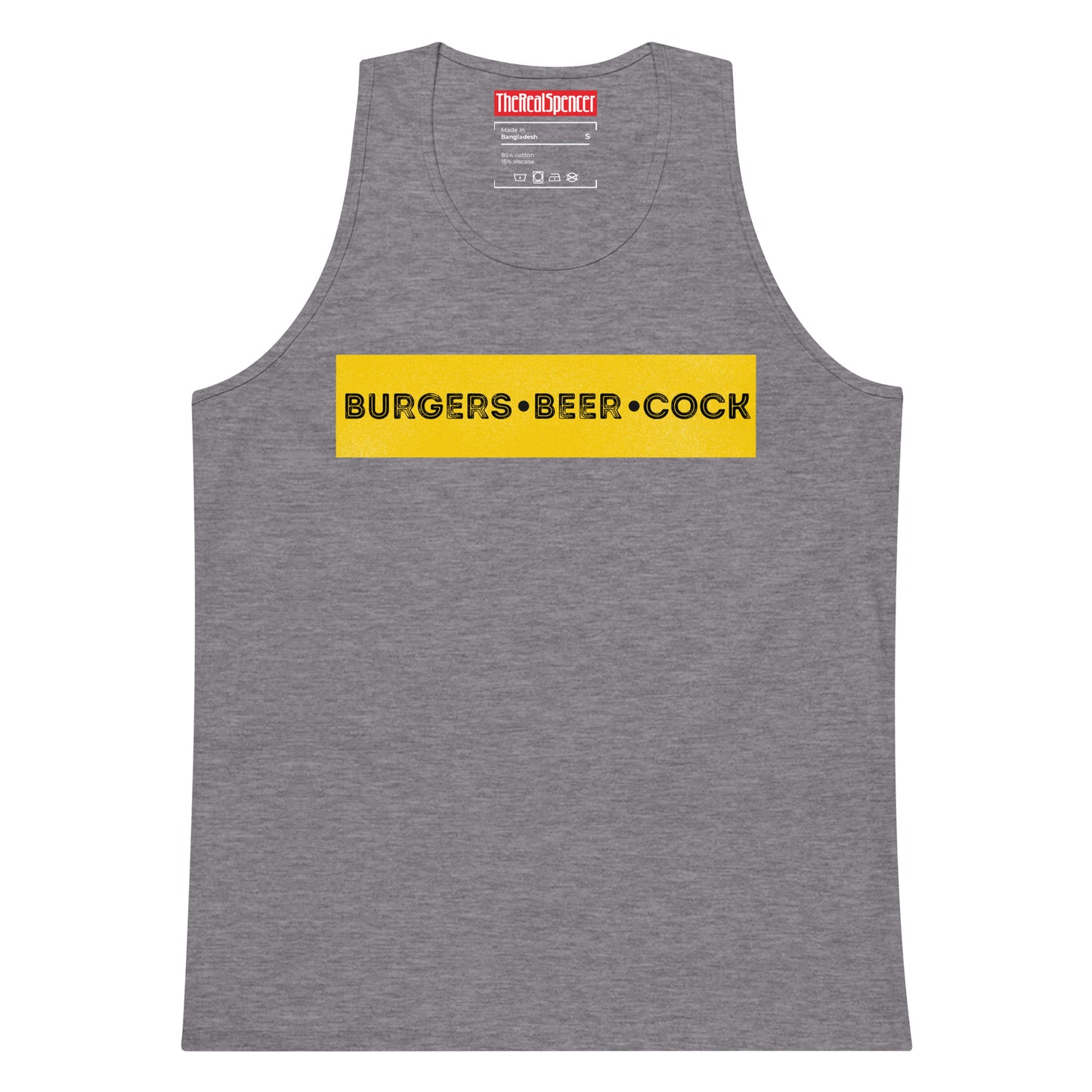 Burgers, Beer, Cock Tank Top