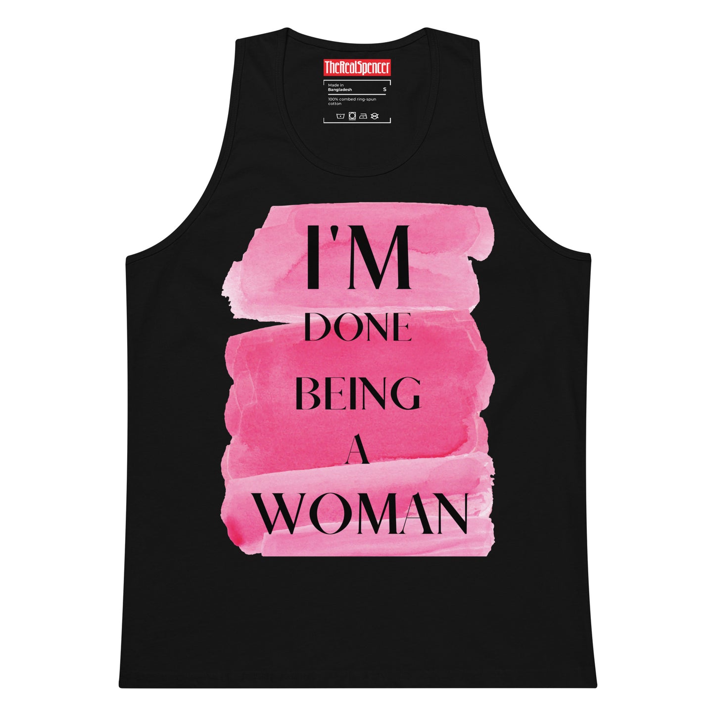 I'm Done Being A Woman Tank Top