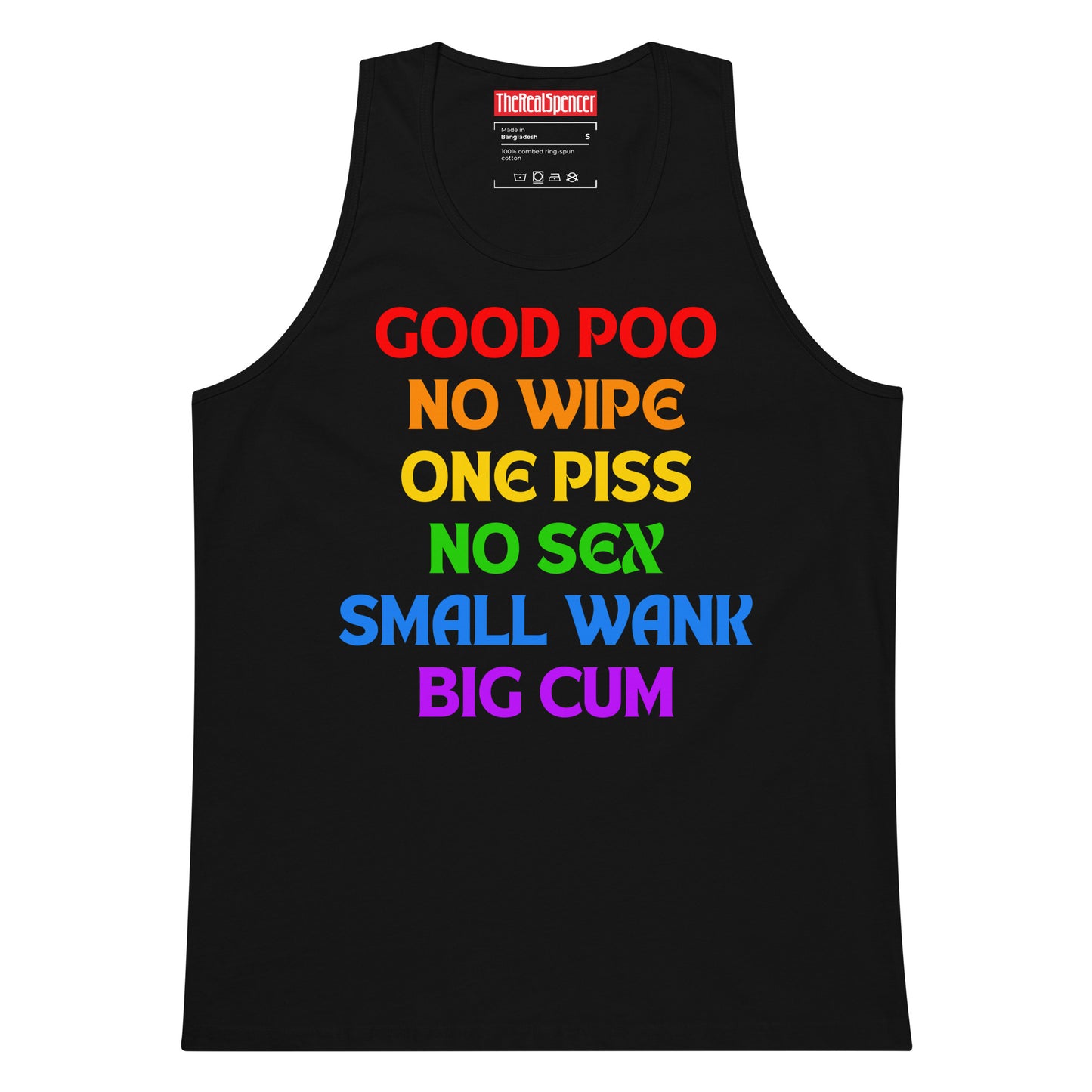 Good Poo No Wipe (Rainbow) Tank Top