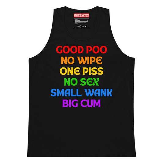 Good Poo No Wipe (Rainbow) Tank Top