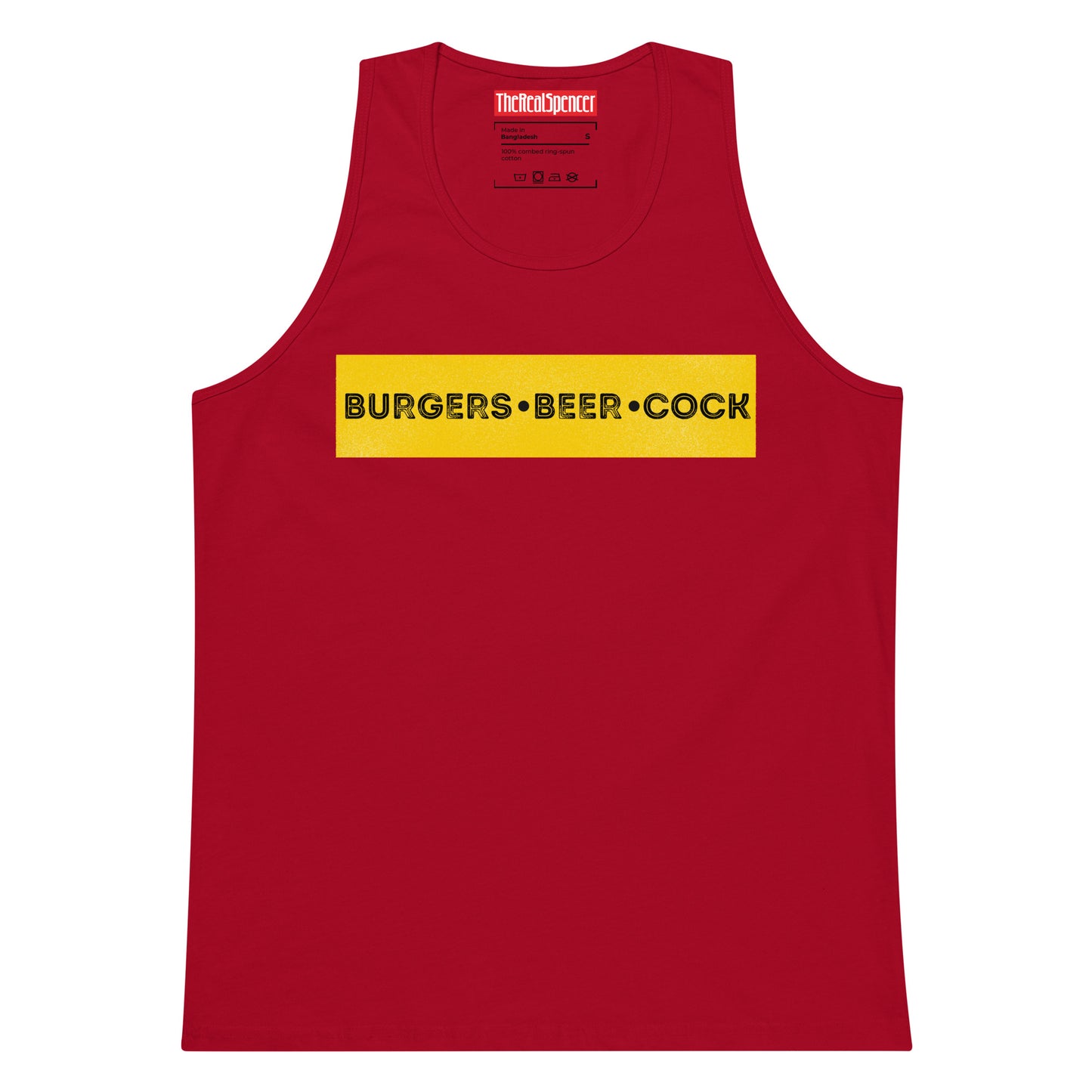 Burgers, Beer, Cock Tank Top