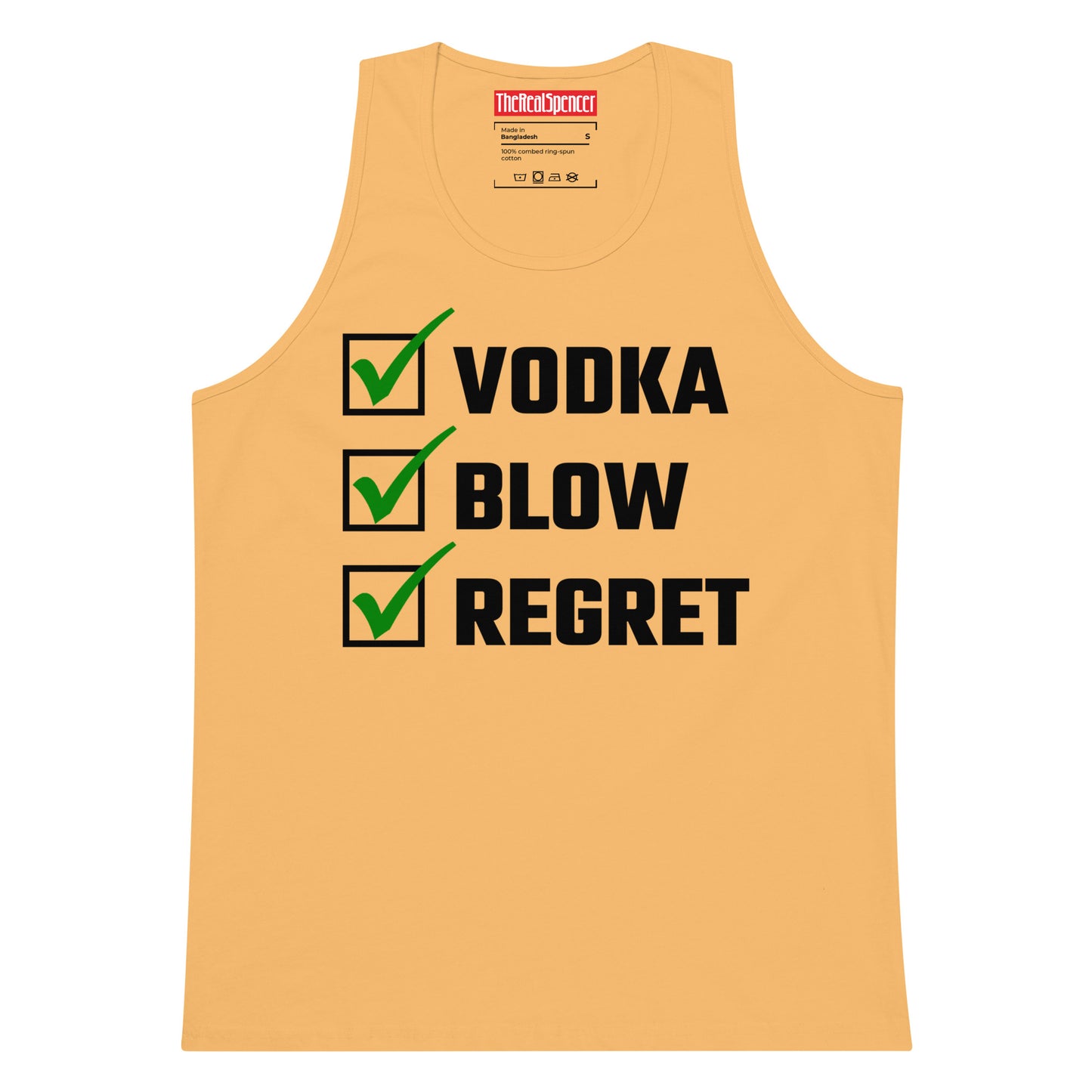 Vodka, Blow, Regret Tank Top