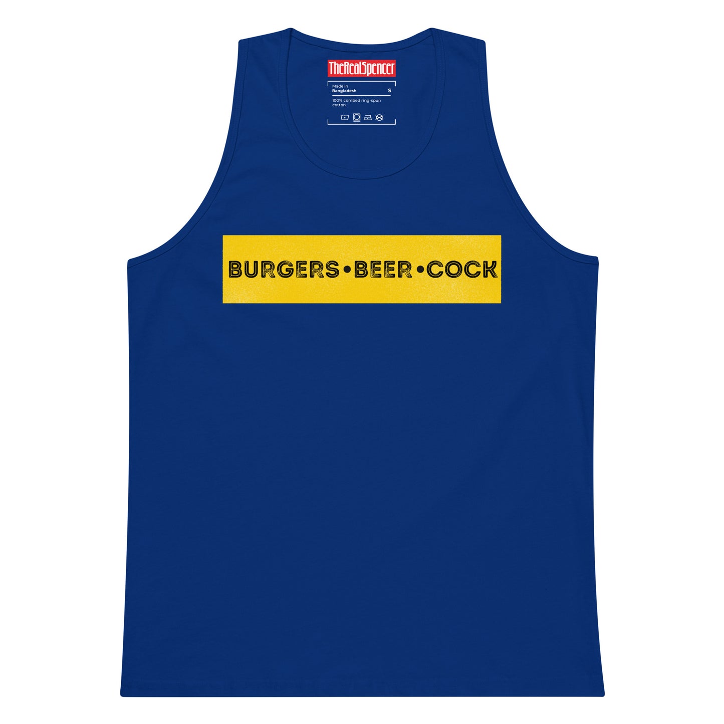 Burgers, Beer, Cock Tank Top