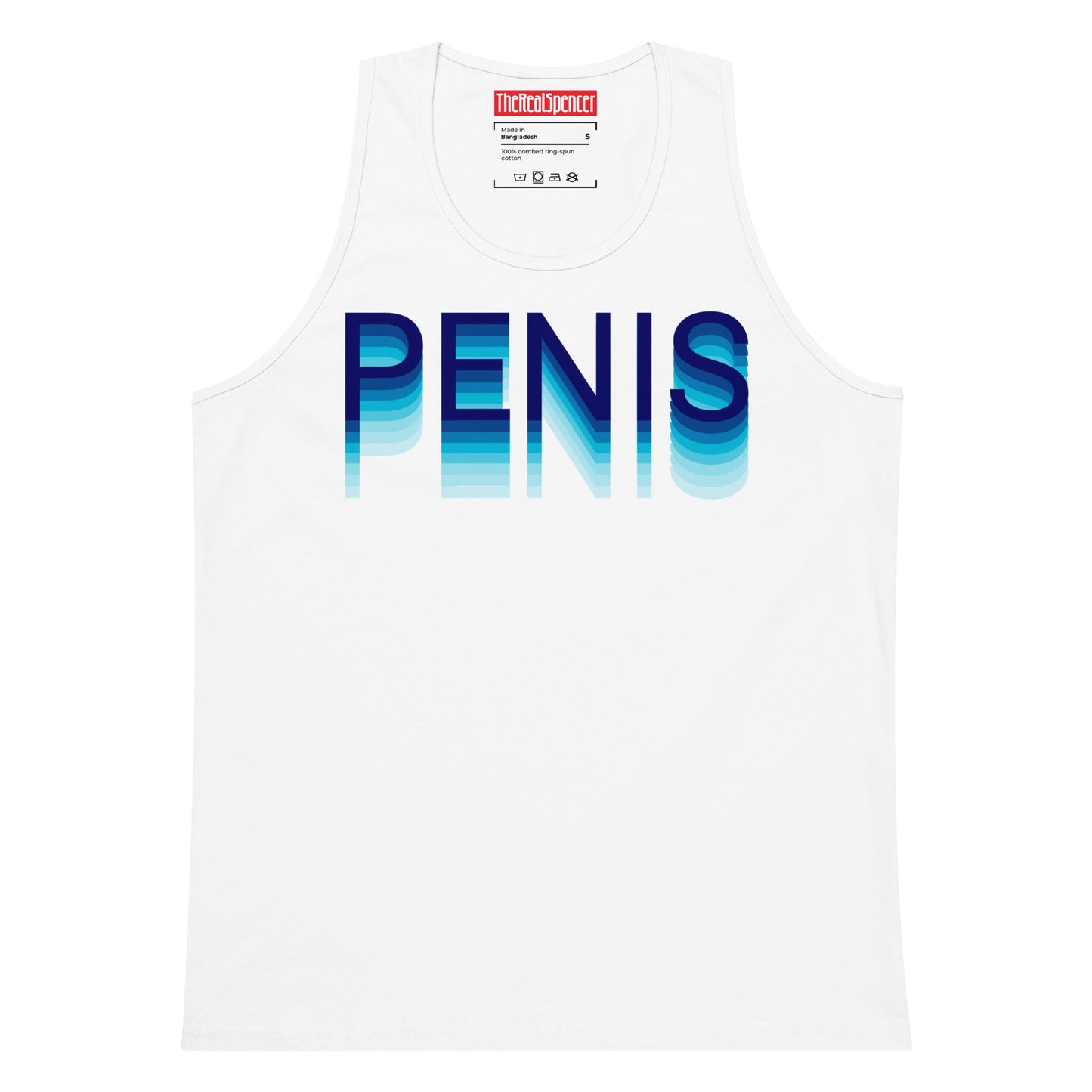 Penis (Blue Gradient) Tank Top