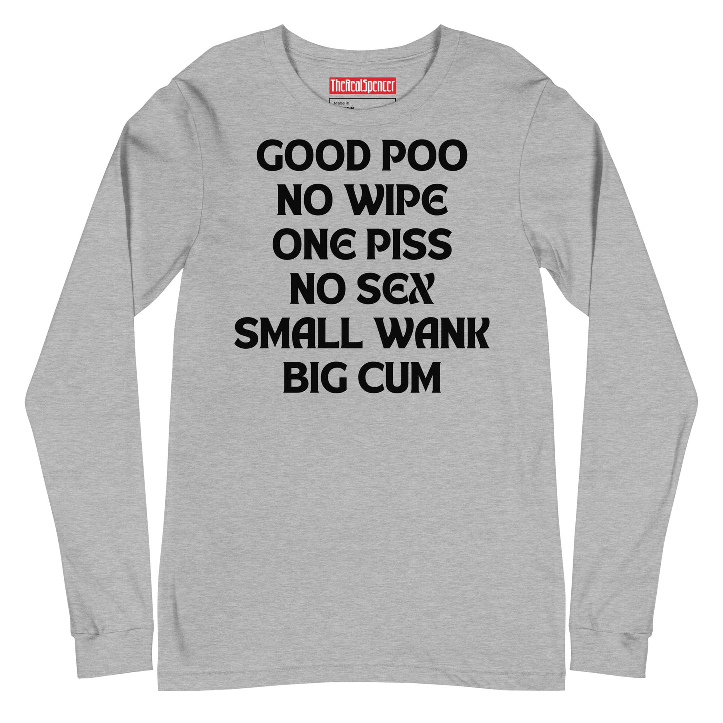 Good Poo No Wipe Long Sleeve Tee