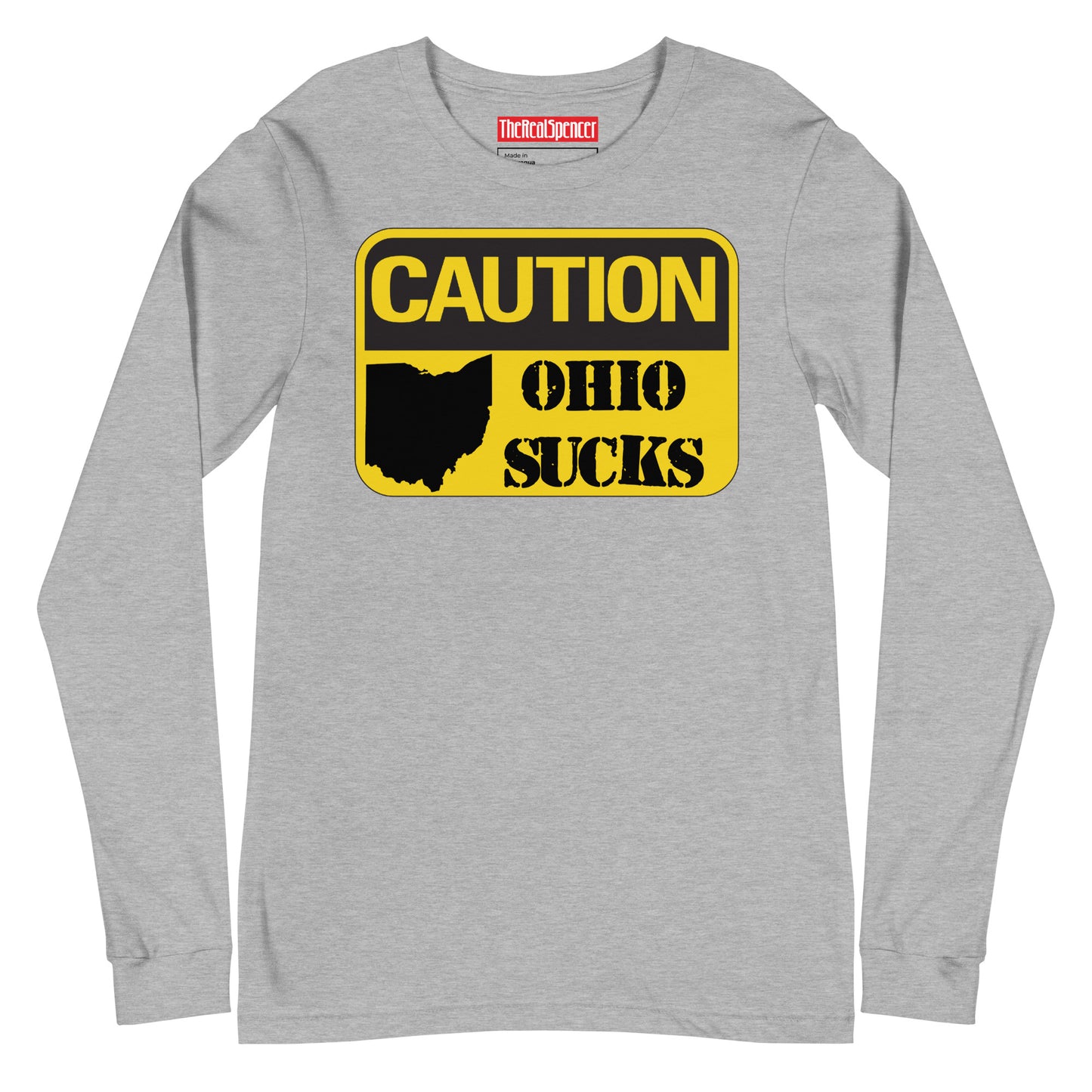 Caution Ohio Sucks Long Sleeve Tee