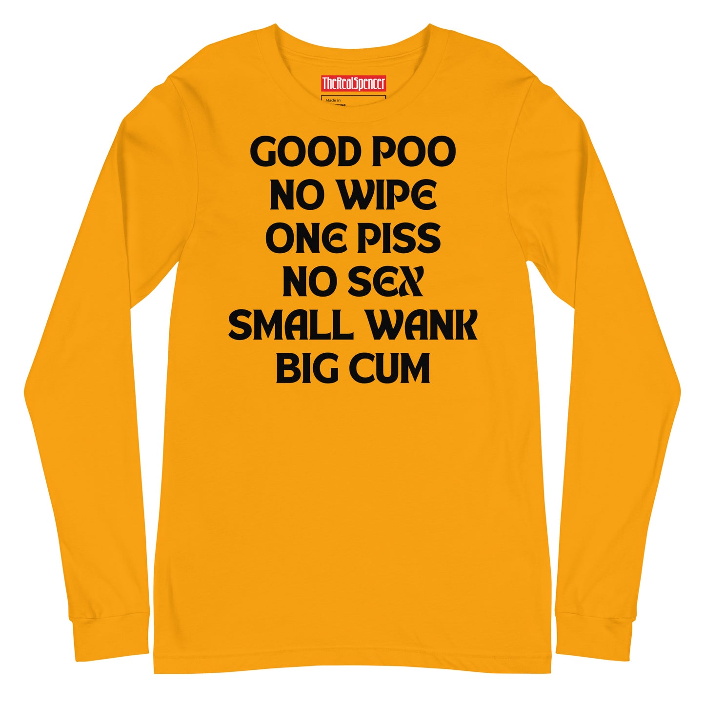 Good Poo No Wipe Long Sleeve Tee