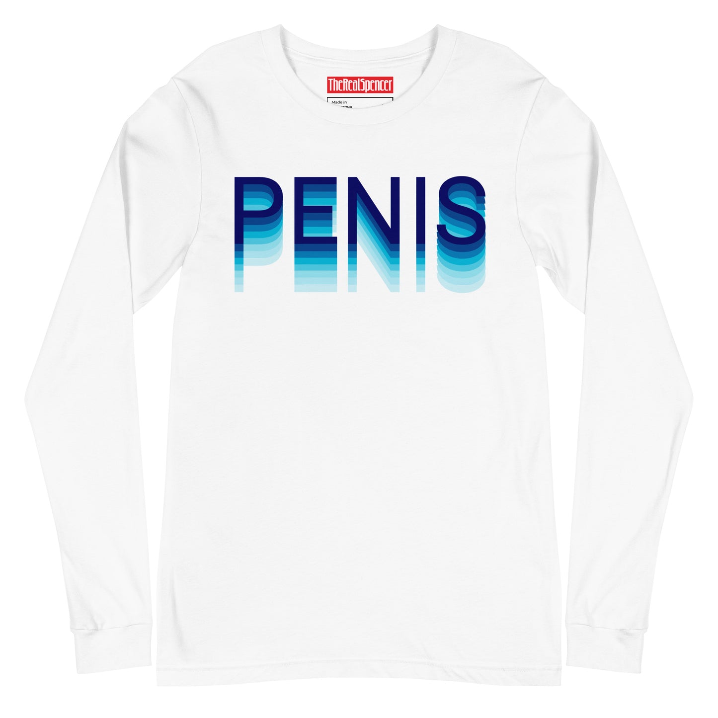 Penis (Blue Gradient) Long Sleeve Tee
