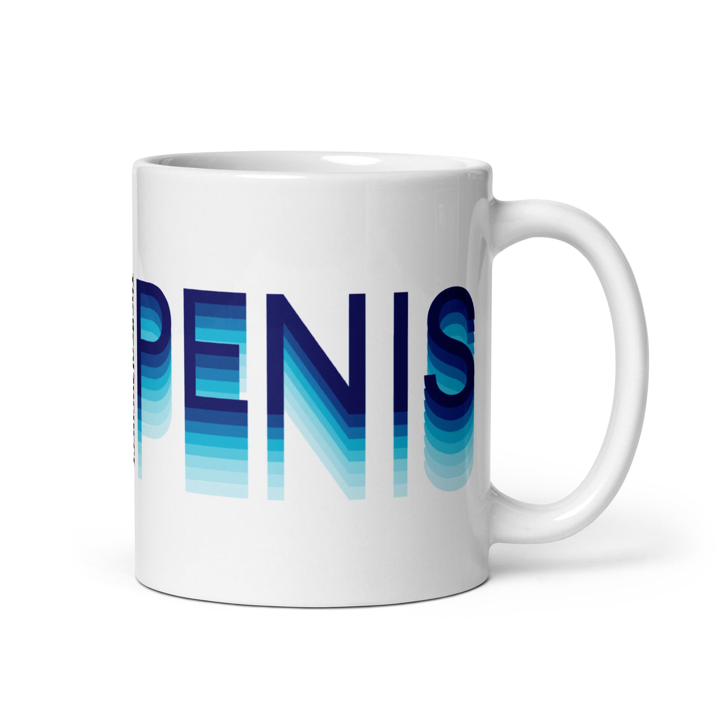 Penis (Blue Gradient) Mug