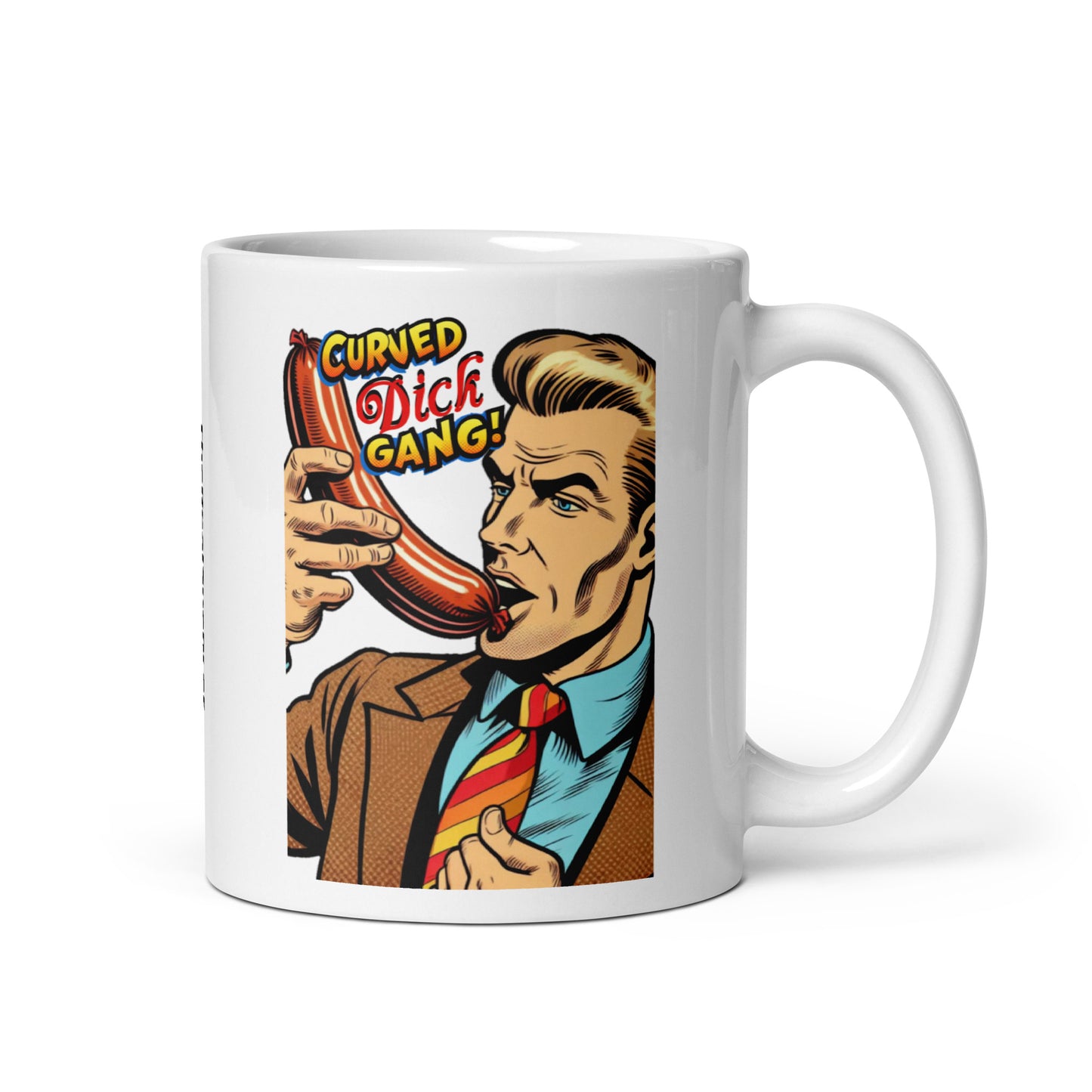 Curved Dick Gang Mug