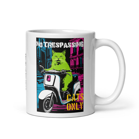 No Trespassing Cats Only Mug